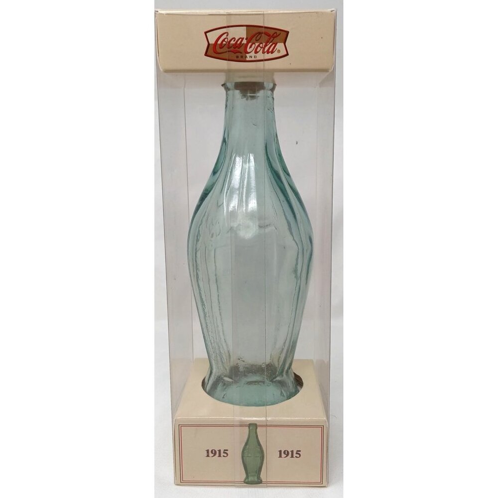 Coca Cola Commemorative Bottle 1915 Glass Replica W/ Box Licensed Collector #S-3